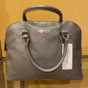 NWT Kenneth Cole Reaction Silver Dome Bag